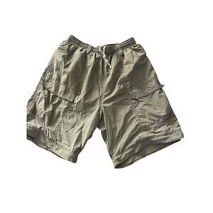Columbia Sportswear Tan Khaki Pull-On Mesh Lined Cargo Shorts Mens Size Medium